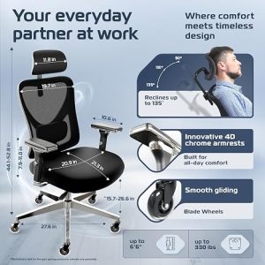 ergonomic desk chair black